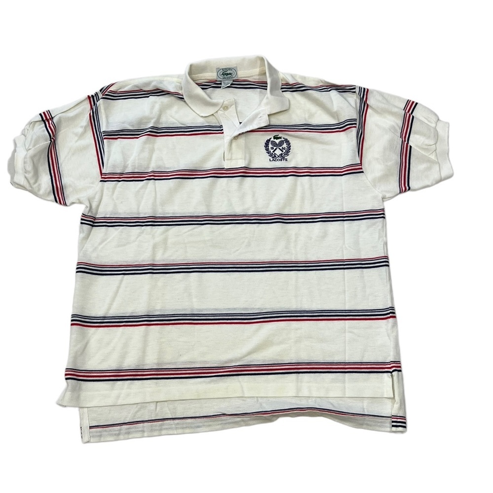 Vintage Izod Lacoste Striped Polo Short Sleeve